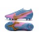 Botas Nike Mercurial Vapor XIII Elite FG Azul Rosa Oro