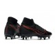 Nike Mercurial Superfly 7 Elite SG-PRO Anti-Clog Negro Rojo