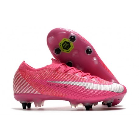 Nike Mercurial Vapor XIII Elite SG-Pro AC x Mbappé Rosa Blanco Negro