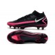 Bota Nike Phantom GT Elite Dynamic Fit FG Negro Plateado Explosión Rosa