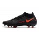 Bota Nike Phantom GT Elite Dynamic Fit FG Negro Rojo Chile Gris