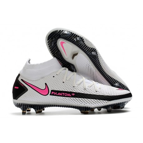 Bota Nike Phantom GT Elite Dynamic Fit FG Blanco Rosa Negro