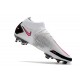 Bota Nike Phantom GT Elite Dynamic Fit FG Blanco Rosa Negro