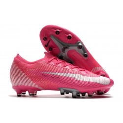 Botas Nike Mercurial Vapor 13 Elite AG-PRO x Mbappé Rosa Blanco Negro