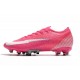 Botas Nike Mercurial Vapor 13 Elite AG-PRO x Mbappé Rosa Blanco Negro