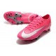 Botas Nike Mercurial Vapor 13 Elite AG-PRO x Mbappé Rosa Blanco Negro