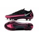 Botas fútbol Nike Phantom GT Elite FG - Negro Plateado Explosión Rosa