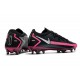 Botas fútbol Nike Phantom GT Elite FG - Negro Plateado Explosión Rosa