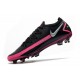 Botas fútbol Nike Phantom GT Elite FG - Negro Plateado Explosión Rosa