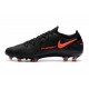 Botas de fútbol Nike Phantom GT Elite FG - Negro Rojo Chile Gris