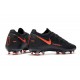 Botas de fútbol Nike Phantom GT Elite FG - Negro Rojo Chile Gris