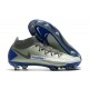 Bota Nike Phantom GT Elite Dynamic Fit FG Plata Azul