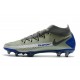 Bota Nike Phantom GT Elite Dynamic Fit FG Plata Azul