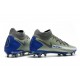 Bota Nike Phantom GT Elite Dynamic Fit FG Plata Azul