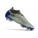 Bota Nike Phantom GT Elite Dynamic Fit FG Plata Azul