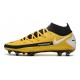 Bota Nike Phantom GT Elite Dynamic Fit FG Amarillo Negro Blanco