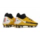 Bota Nike Phantom GT Elite Dynamic Fit FG Amarillo Negro Blanco