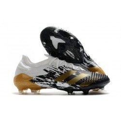 Zapatillas adidas Predator Mutator 20.1 Low FG Blanco Dorado metalizado Negro