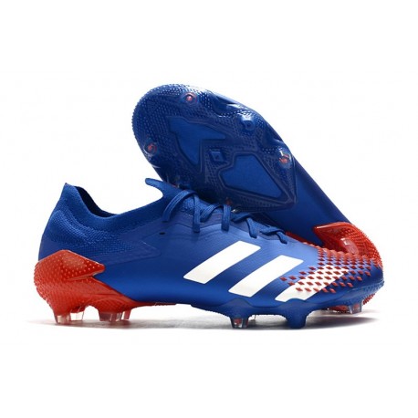 Zapatillas adidas Predator Mutator 20.1 Low FG Azul Blanco Rojo