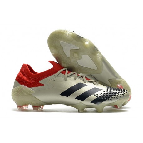 Zapatillas adidas Predator Mutator 20.1 Low FG Beige Rojo Negro