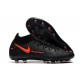 Botas de fútbol de hombre Phantom GT Elite DF AG-Pro Negro Rojo Chile Gris humo oscuro