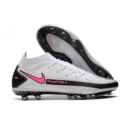 Botas de fútbol de hombre Phantom GT Elite DF AG-Pro Blanco Rosa Negro