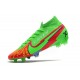 Nike 2021 Mercurial Superfly VII Elite DF FG Verde Rojo