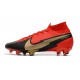 Nike 2021 Mercurial Superfly VII Elite DF FG Rojo Negro Oro