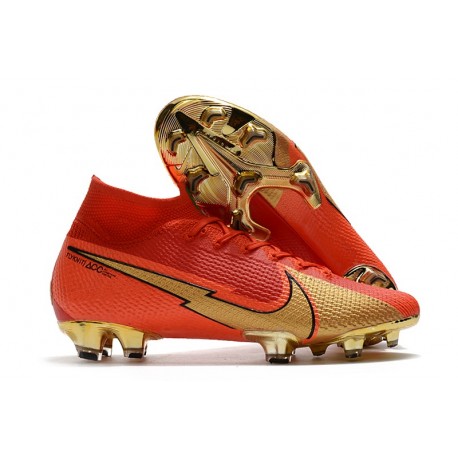 Nike 2021 Mercurial Superfly VII Elite DF FG CR100 Rojo Oro