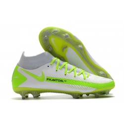 Nike Phantom GT Elite DF FG Fútbol Zapatillas - Blanco Verde