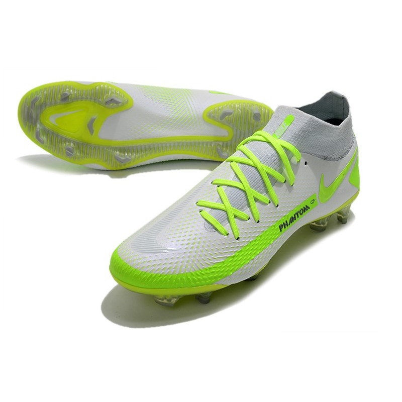 Nike Phantom GT Elite DF FG Fútbol Zapatillas - Blanco Verde