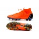 Zapatos de Fútbol Nike Mercurial Superfly 6 Elite AG Naranja Negro