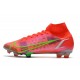 Nike Mercurial Superfly 8 Elite FG Bota Carmesi Plateado Metalizado