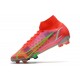 Nike Mercurial Superfly 8 Elite FG Bota Carmesi Plateado Metalizado