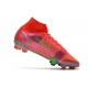 Nike Mercurial Superfly 8 Elite FG Bota Carmesi Plateado Metalizado