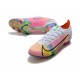 Zapatillas Nike Mercurial Vapor 14 Elite FG Blanco Platino Rosa