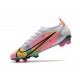 Zapatillas Nike Mercurial Vapor 14 Elite FG Blanco Platino Rosa