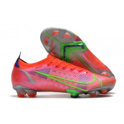 Zapatilla Nike Mercurial Vapor 14 Elite FG Carmesi Plateado Metalizado