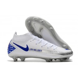 Nike Phantom GT Elite DF FG Fútbol Zapatillas - Blanco Azul