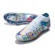 Nike Phantom GT Elite DF 3D FG Zapatillas - Blanco Azul Rosa Amarillo