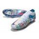 Nike Phantom GT Elite DF 3D FG Zapatillas - Blanco Azul Rosa Amarillo