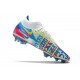 Nike Phantom GT Elite DF 3D FG Zapatillas - Blanco Azul Rosa Amarillo