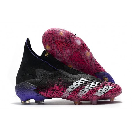 Zapatos adidas Predator Freak+ FG Negro Blanco Rosa