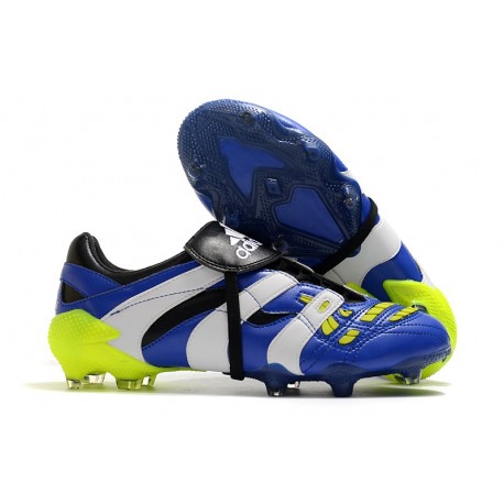 Zapatos de Fútbol adidas Predator Accelerator FG Azul Blaco Amarillo