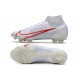 Nike Mercurial Superfly 8 Elite FG Bota Blanco Rojo