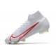 Nike Mercurial Superfly 8 Elite FG Bota Blanco Rojo