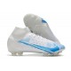 Nike Mercurial Superfly 8 Elite FG Bota Blanco Azul