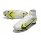 Nike Mercurial Superfly 8 Elite FG Blanco Negro Metálico Plateado