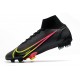 Nike Mercurial Superfly 8 Elite FG Bota Negro Cyber Off Noir