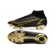 Nike Mercurial Superfly 8 Elite FG Bota Negro Oro